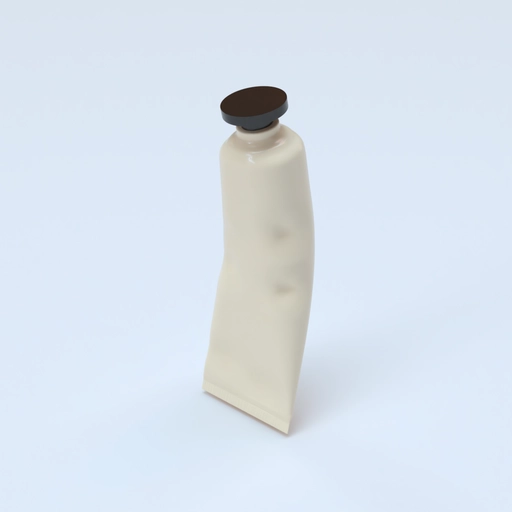 Cream Tube Flexible Packaging Mockup 602910 3D model