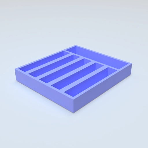 Cutlery Organiser Template 3D model