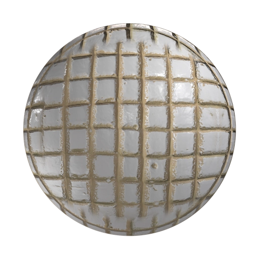 Damaged Tiles 3D material