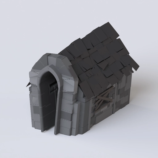 Dilapidated House 3D model
