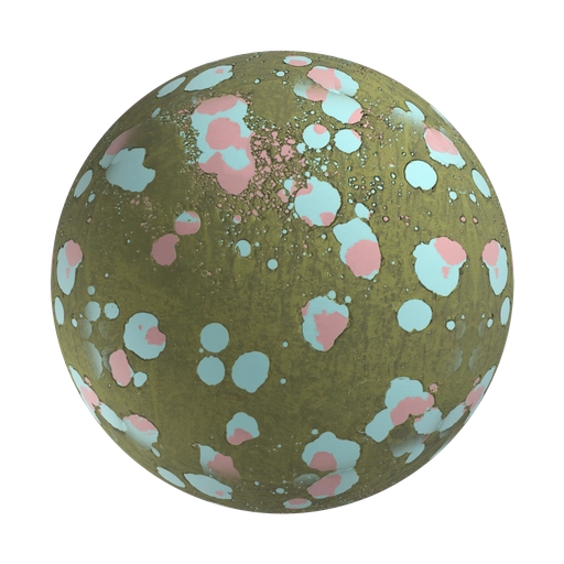 Dirty Paint Peel 3D material