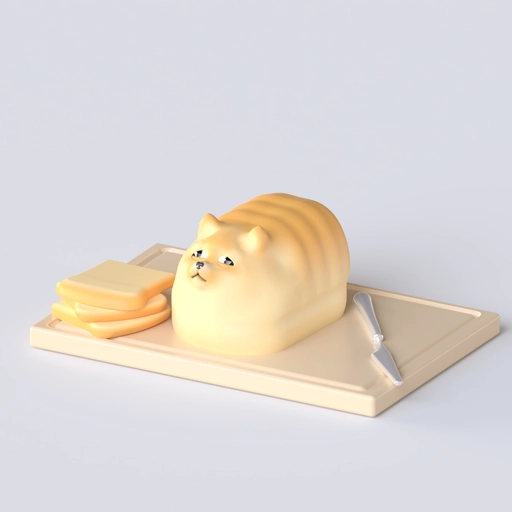 Dog Bread 3D model