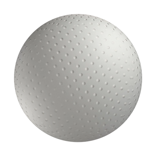 Dotted White Rubber Type 2 3D material