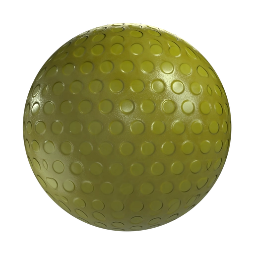 Dotted Yellow Rubber 3D material
