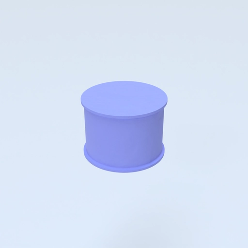 Ear Plug 14mm Template 3D model