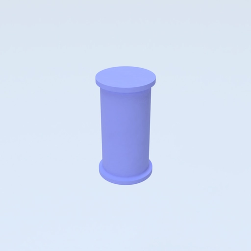 Ear Plug 5mm Template 3D model