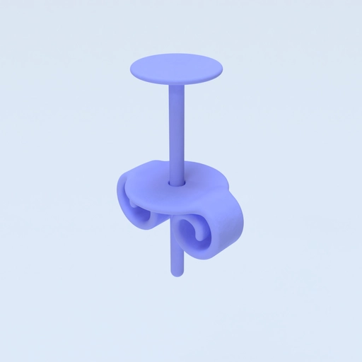 Earring Template 3D model