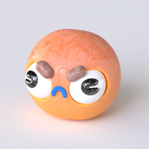 Emoji 14 3D model