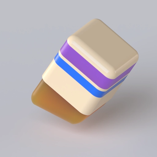 Eraser Icon 3D model