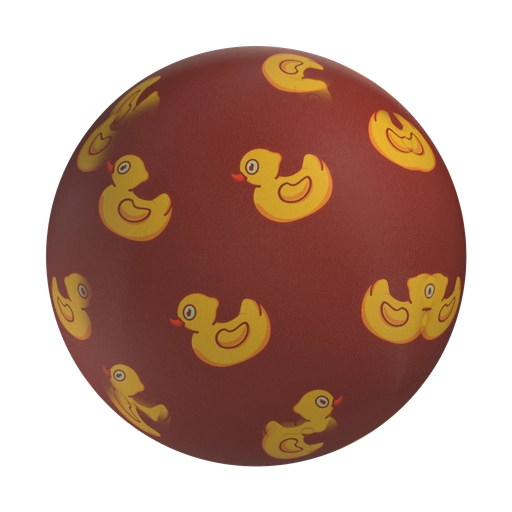 Fabric With Ducks 3D material