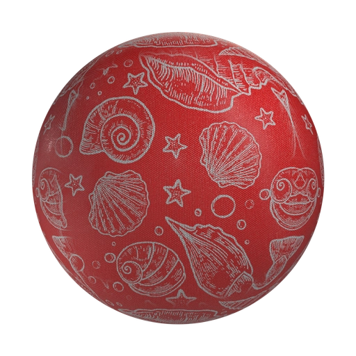 Fabric With Shells 2 3D material