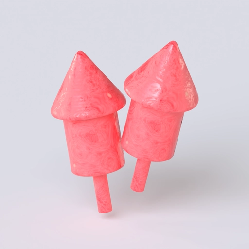 Fireworks 3D model