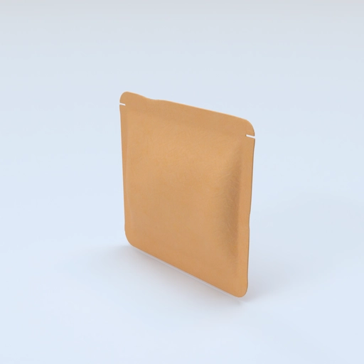Flexible packaging stand up zipper pouches mylar bag mockup 3D model