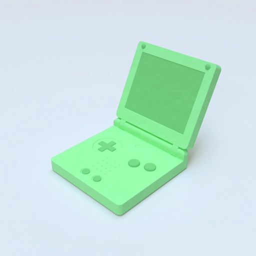 Game Boy Advance SP 3D model