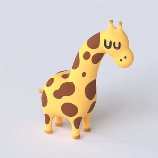 Giraffe Character 3D model