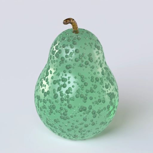 Glass Pear 3D model