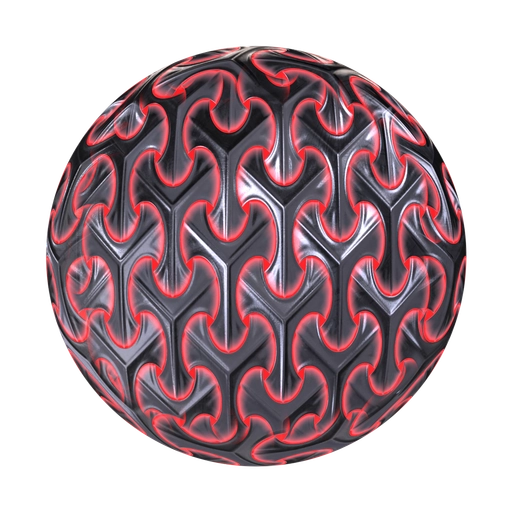 Glowing Metal Tiles 1 3D material