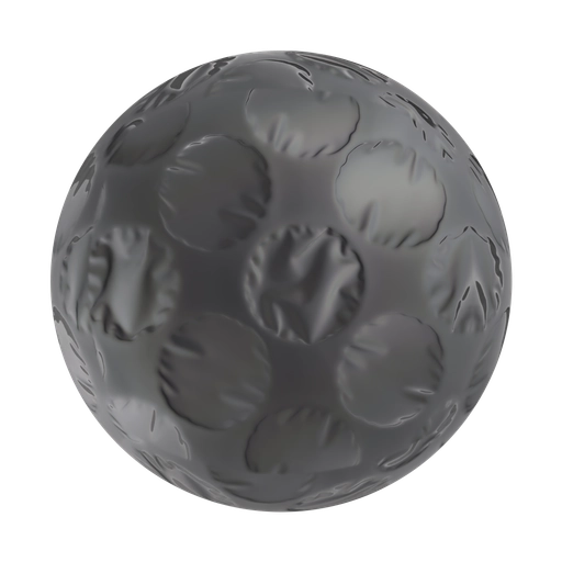 Graphite Bubble Wrap 3D material