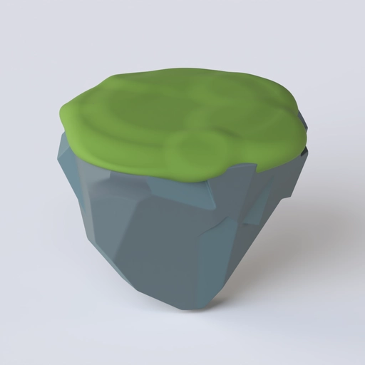 Grass Rock 3D model