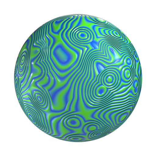 Green Raindrops 3D material