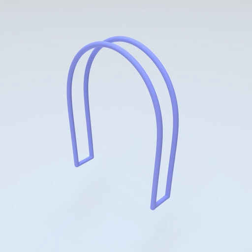 Hair Band Template 3D model