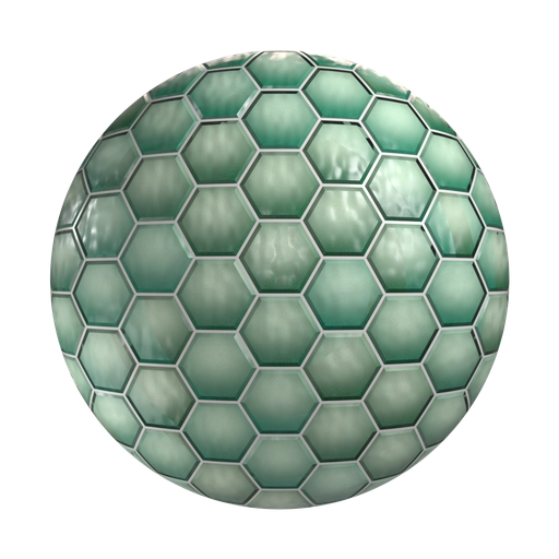 Hexagonal Tiles 3D material