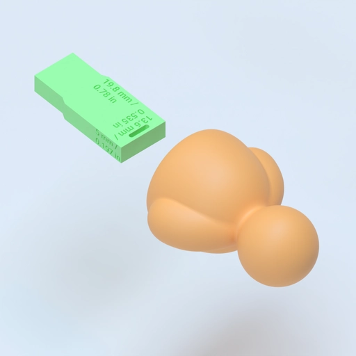 Icon-man USB Case 3D model