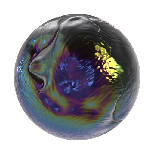Iridescent Ceramic 3D material
