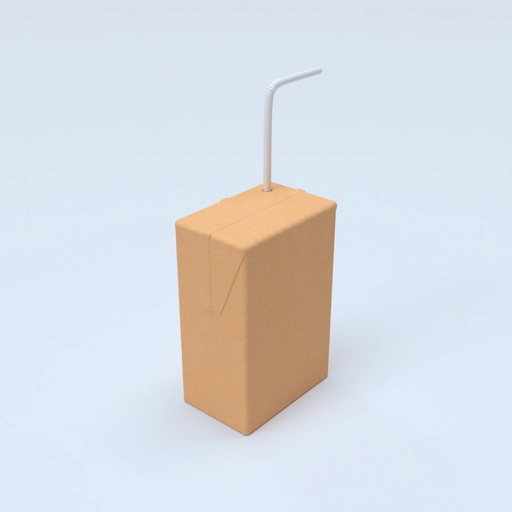 Juice Box Paper Mockup 603770 3D model
