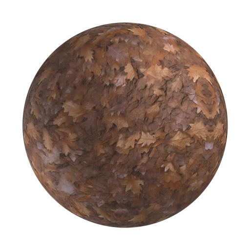 Leaves Ground 4 3D material