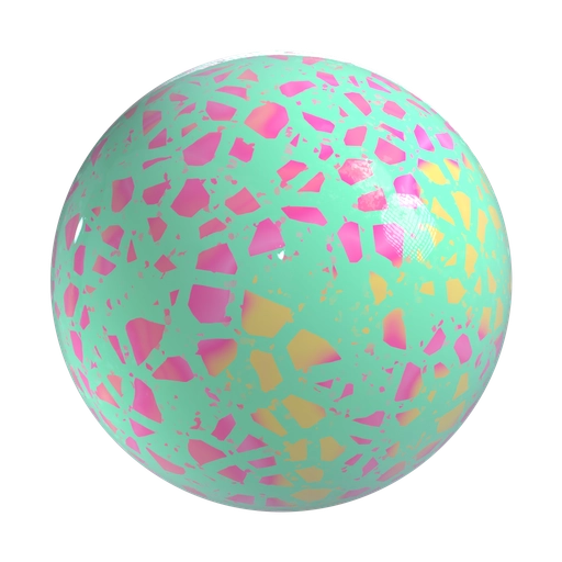 Light Green Terrazzo 3D material