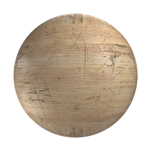 Light Scratched Wood 3D material