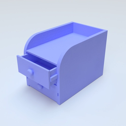 Little Desk Drawer Template 3D model