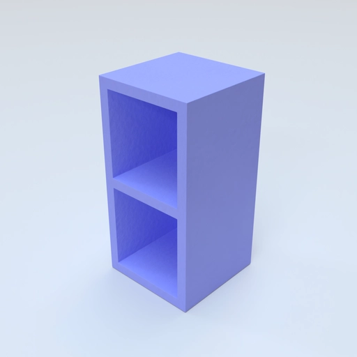 Little Desk Shelf Template 3D model