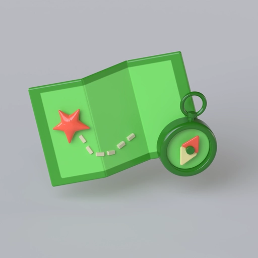 Map 3D model