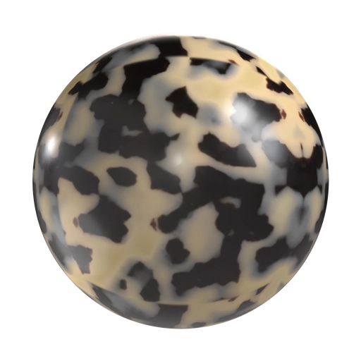 Milky Tortoise Shell Plastic 3D material
