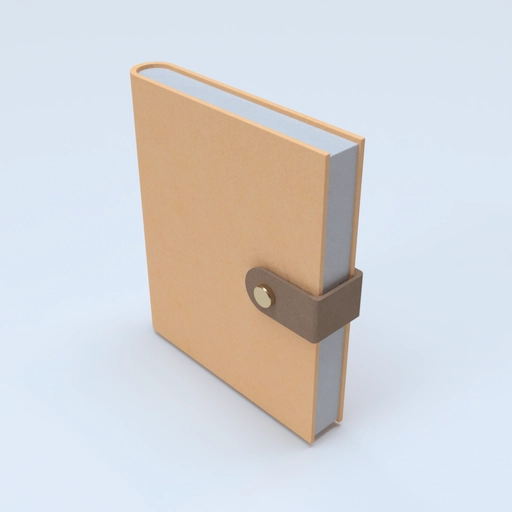 Notebook mockup 3D model
