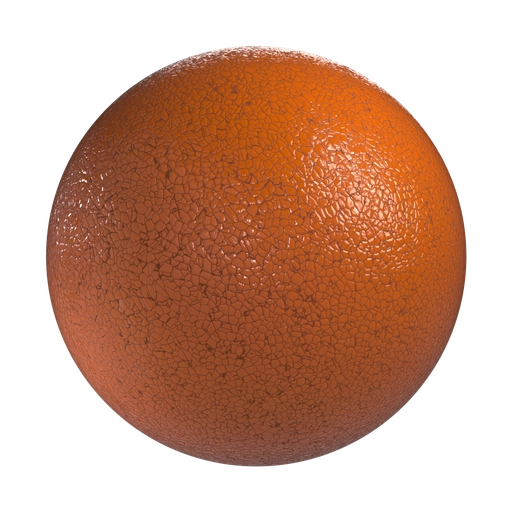 Orange Leather 3D material