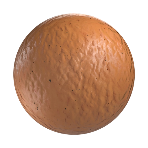 Orange Rough Clay 3D material