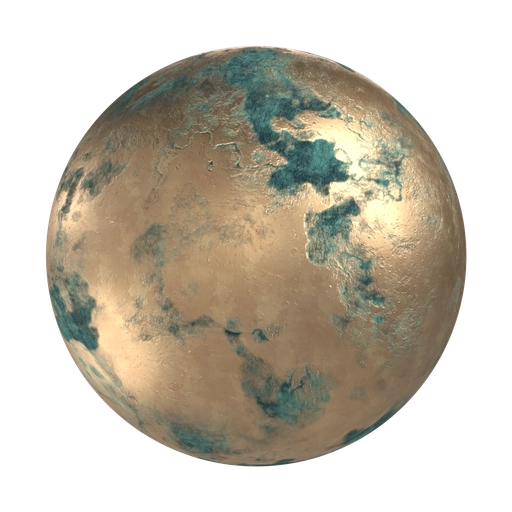 Oxidized Copper 3D material