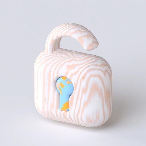 Padlock Icon 3D model
