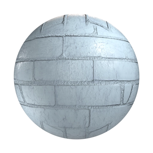Painted Bricks 3D material