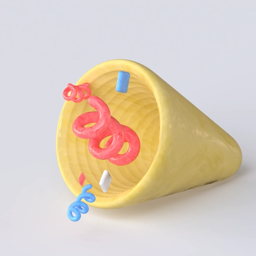 Party Popper 3D model