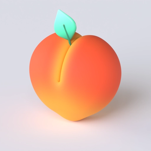 Peach 3D model