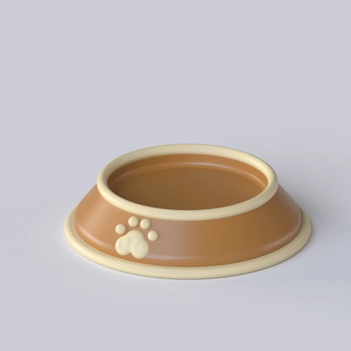 Pet Food Bowl 3D model