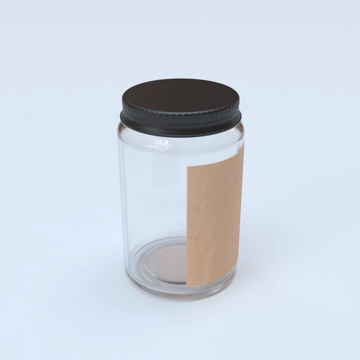 Plastic Jar Mockup 500030 3D model