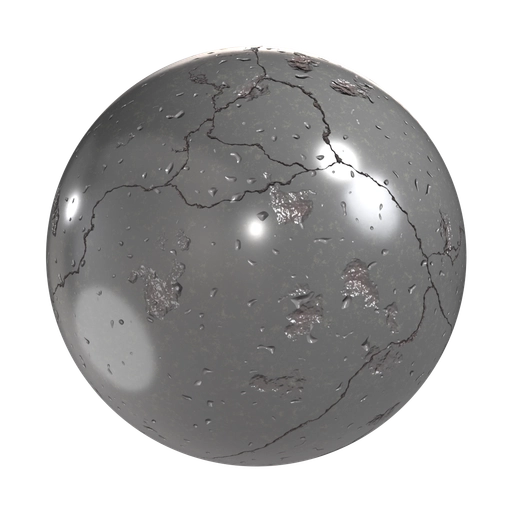 Polished Shiny Concrete 3D material