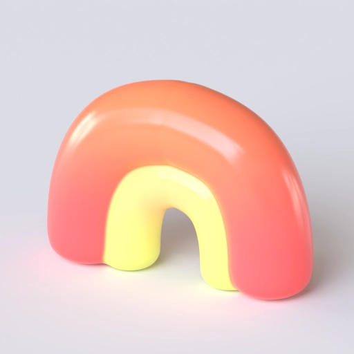 Rainbow Icon 3D model