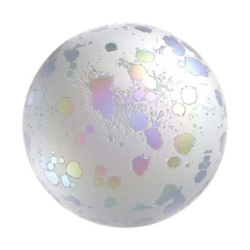 Rainbow Paint Peel 3D material