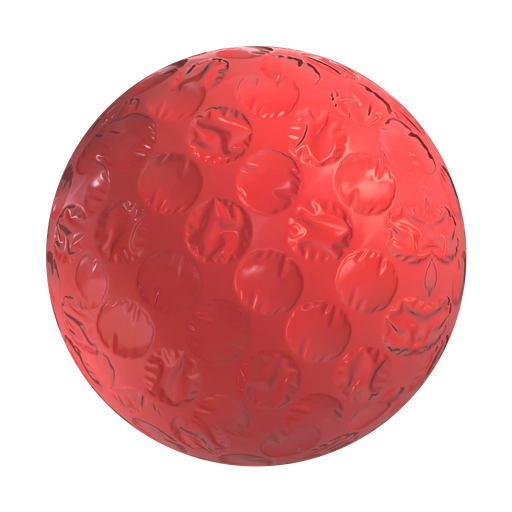 Red Bubble Wrap 3D material